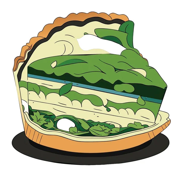 Ilustração Menu Vegetariano Saudável Para Cultura Vegana — Vetor de Stock