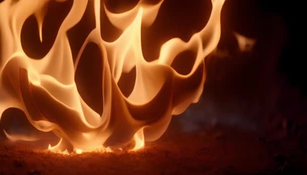 Пожар Заднем Плане — стоковое видео