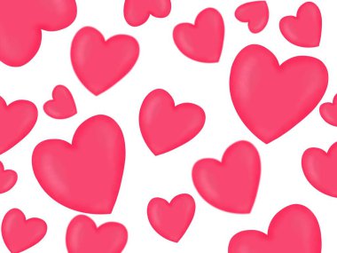 Renkli kalp sevgililer günü arkaplanı.