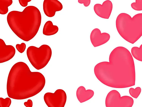 Kleurrijke Hart Valentijnsdag Achtergrond — Stockfoto