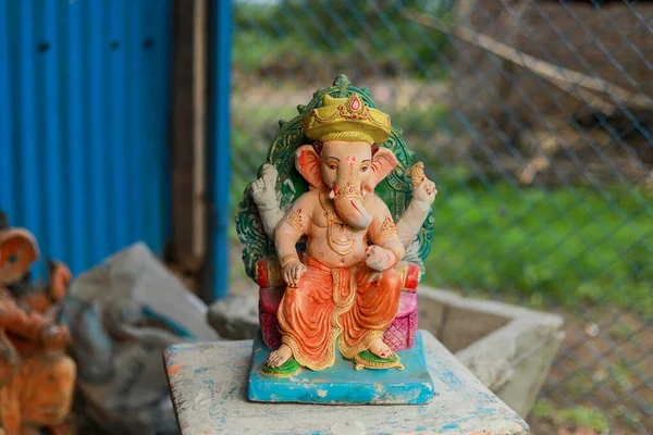 Indiska Lord Ganesha Staty Idoler Lord Ganesh För Kommande Ganapati — Stockfoto