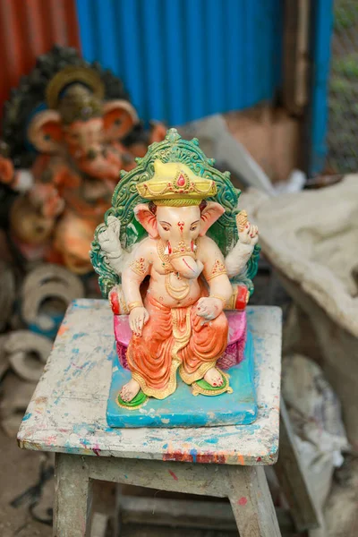 Statue Seigneur Indien Ganesha Idoles Seigneur Ganesh Pour Prochain Festival — Photo