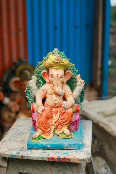 Statua Del Signore Indiano Ganesha Idoli Del Signore Ganesh Prossimo — Foto Stock