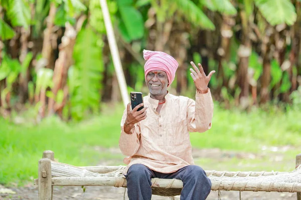 Fazendeiro Indiano Feliz Banana Planta Velho Agricultor Pobre Trabalhador Imagens De Bancos De Imagens Sem Royalties