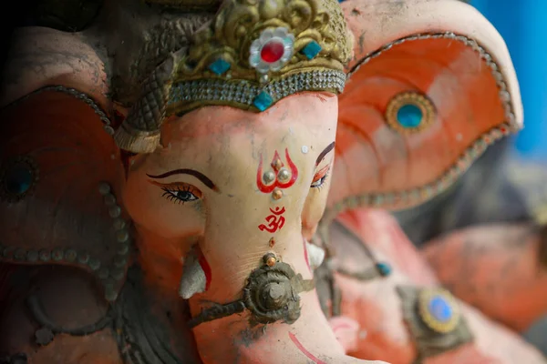 Estátua Indiana Lord Ganesha Ídolos Lord Ganesh Para Próximo Festival — Fotografia de Stock