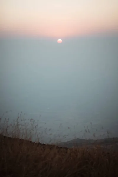 Beau Lever Soleil Sur Les Montagnes Maharashtra — Photo