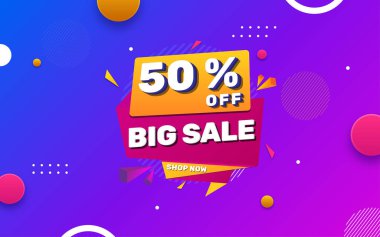  Düzenlenebilir metin efektli büyük indirimli afiş şablonu.