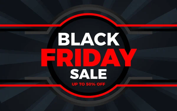 Black Friday Sale Background Social Media Post — Stock Vector