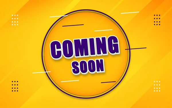 Coming Soon Banner Template Editable Text Effect — Stock Vector
