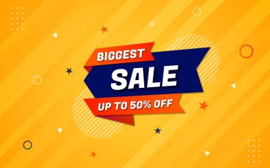 Düzenlenebilir metin efektli en büyük satış afişi