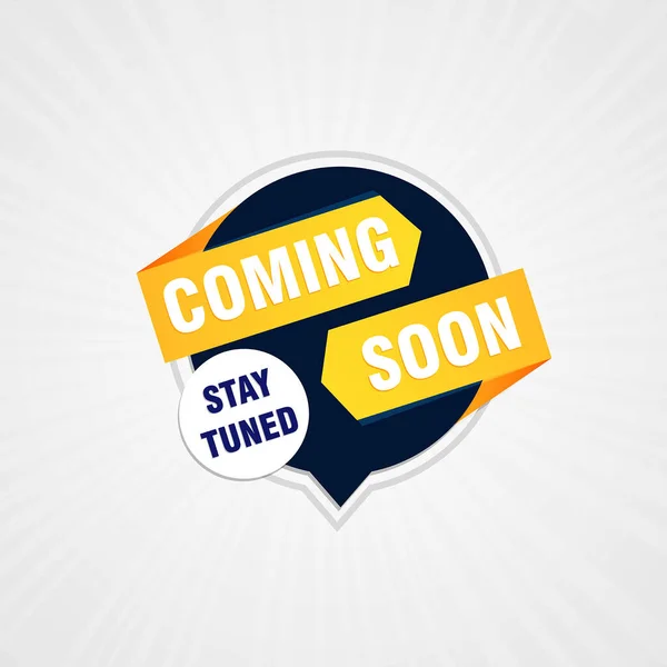 Coming Soon Stay Tuned Banner Editable Text Effect — Stock Vector
