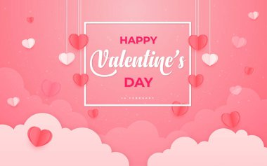 Mutlu Sevgililer Günü geçmişi, gerçekçi bir kalp ya da aşk şekli ile.