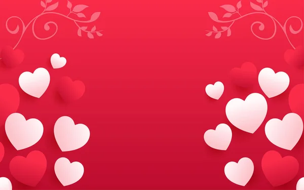 エレガントな幸せなバレンタインの日 ベクターファイルとスタイリッシュなフレームの背景 — ストックベクタ