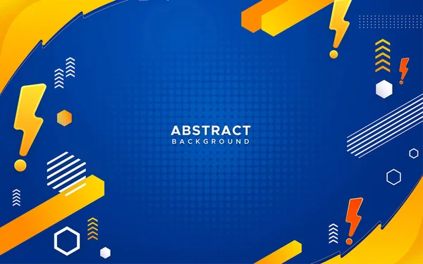 Abstraktes Blaues Und Gelbes Modernes Elegantes Design Hintergrund — Stockvektor