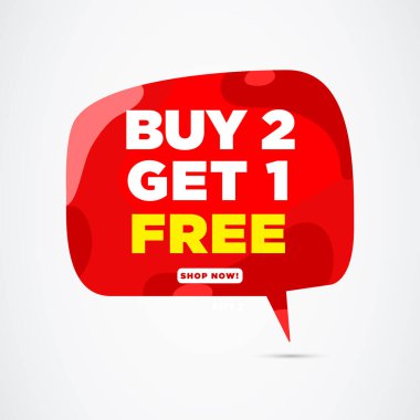 Süper teklif bir alana bir bedava satılık afiş, metin efektli özel afiş.