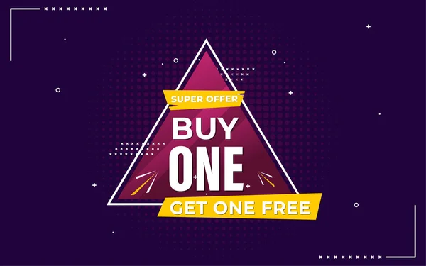 stock vector Buy one get one free sale banner special banner with text effect