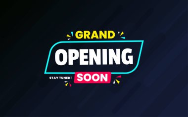 3D düzenlenebilir metin efektli büyük açılış poster satışı afiş tasarım şablonu