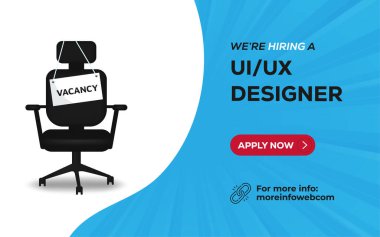 We're hiring vector banner design. employee vacancy announcement