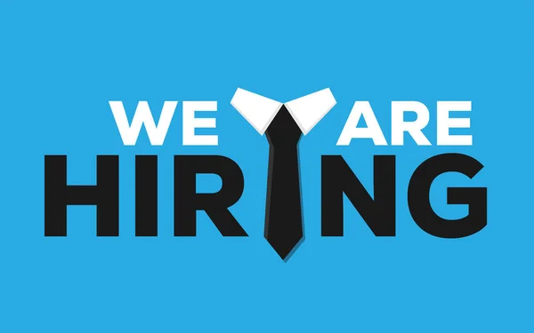 We're hiring vector banner design. employee vacancy announcement