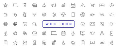 Web icon set. Website set icon vector. for computer and mobil