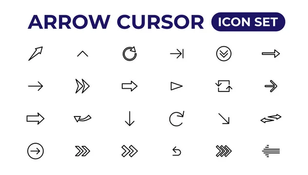 Arrow Icon Arrow Vector Collection Arrow Cursor — Stock Vector