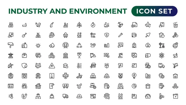 Conjunto Iconos Esbozados Relacionados Con Energía Verde Renovable Fuentes Alternativas — Archivo Imágenes Vectoriales