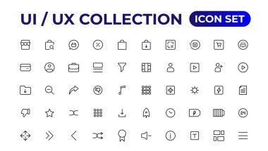 Ui ux simge seti, kullanıcı arayüzü simge koleksiyonu