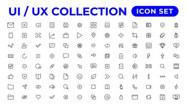 Ui ux simge seti, kullanıcı arayüzü simge koleksiyonu