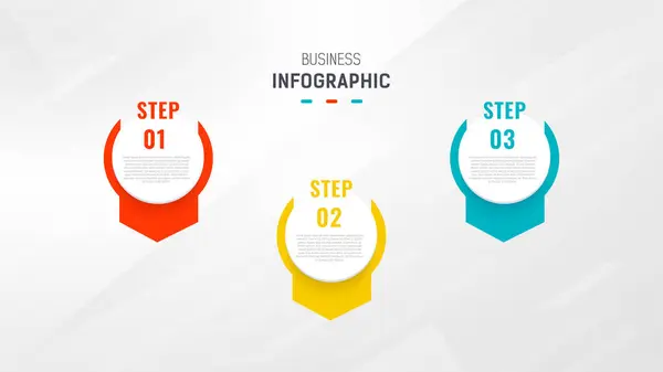 Two Step Infographic Label Design Vector Template Met Lijnpictogrammen Processtappen — Stockvector