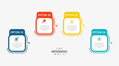 Üç Adım Infographic etiket tasarım vektör şablonu satır simgeleriyle. işlem adımları diyagramı, sunumlar, iş akışı düzeni, afiş, akış şeması, bilgi grafik vektörü illüstrasyonu.