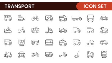 Işınlama simgesi hazır. Dağıtım, nakliye, ulaşım, kargo, yük, rota planlaması, tedarik zinciri, ihracat ve ithalat simgeleri içeriyor. Solid simge koleksiyonu.