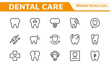 Diş Simgesi Ayarlandı. Diş muayeneleri için canlı ve profesyonel ikonların kapsamlı bir koleksiyonu, hasta iletişimi için mükemmel bir oral sağlık farkındalığı..