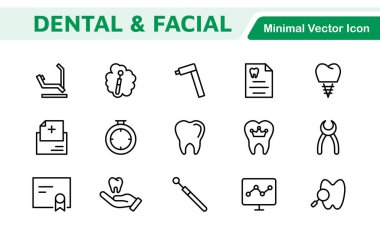 Diş Simgesi Ayarlandı. Diş muayeneleri için canlı ve profesyonel ikonların kapsamlı bir koleksiyonu, hasta iletişimi için mükemmel bir oral sağlık farkındalığı..