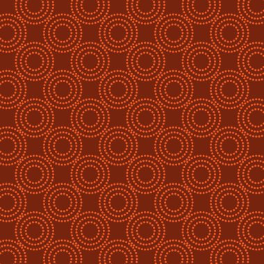 Pürüzsüz daireleri ve noktaları olan turuncu bir arka plan.