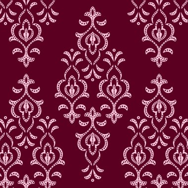 Canlı kırmızı ve beyaz desenli bir duvar kağıdı.