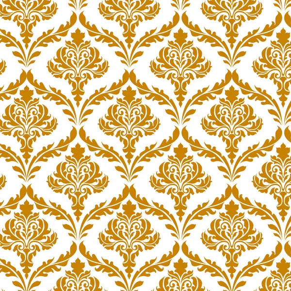 Luxusní Zlaté Bílé Tapety Vzor Pro Elegantní Interiéry — Stockový vektor