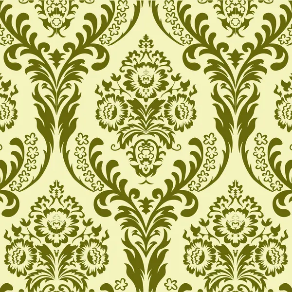 Golden Abstract Wallpaper Floral Design — Stock Vector