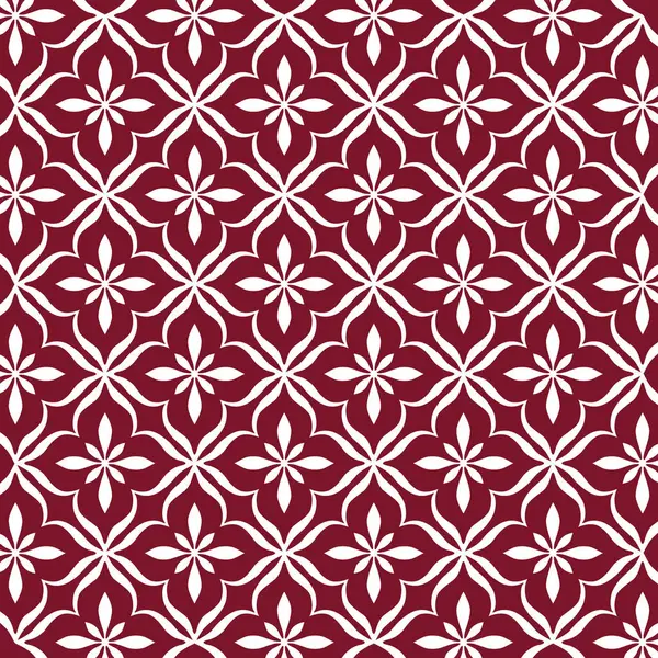 Vibrant Red White Geometric Pattern — Stock Vector