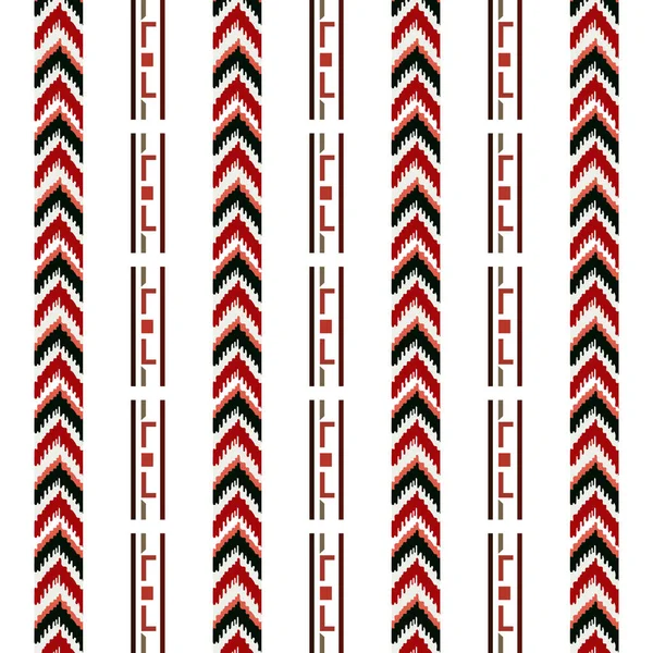 Une Bordure Motif Contenant Une Rangée Flèches Rouges Noires Sur — Image vectorielle