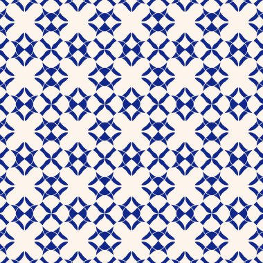 Canlı mavi ve beyaz geometrik desen