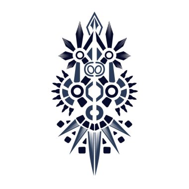 Şablon için zarif, modern, soyut bir çizim.