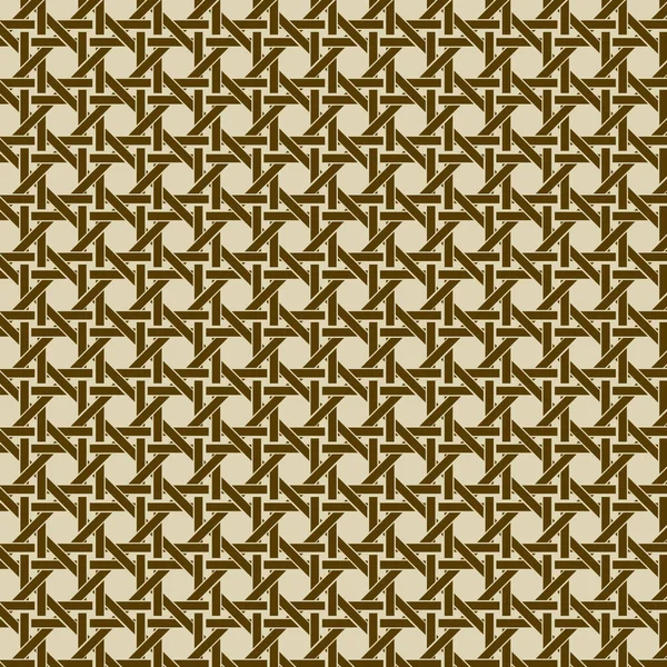 Ein Braunes Muster Erzeugt Die Illusion Einer Symmetrischen Stich Effekt — Stockvektor