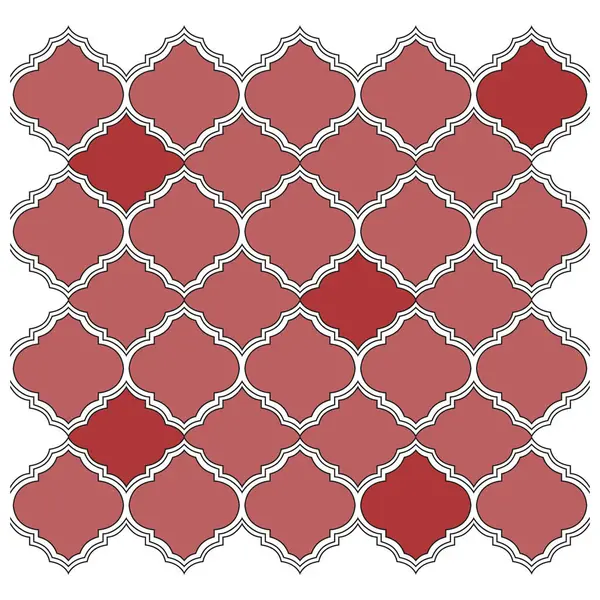 Mosaico Rosso Bianco Sfondo Bianco — Vettoriale Stock