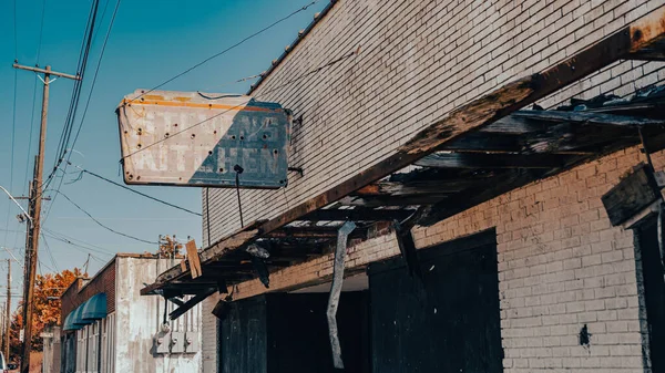 Ένα Εγκαταλελειμμένο Κτίριο Στα Περίχωρα Του Τζάκσον Missippi — Φωτογραφία Αρχείου