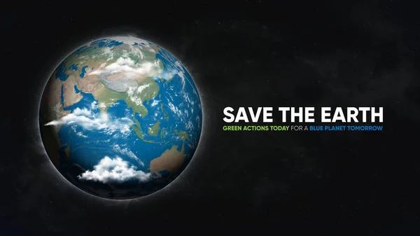 Rädda Jorden Annons — Stockfoto