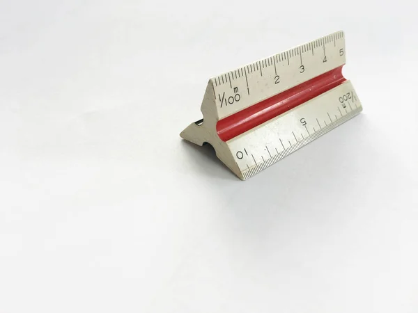 Triangle Drafting Ruler Designed Professional Drafting Drawing — Stock Photo, Image