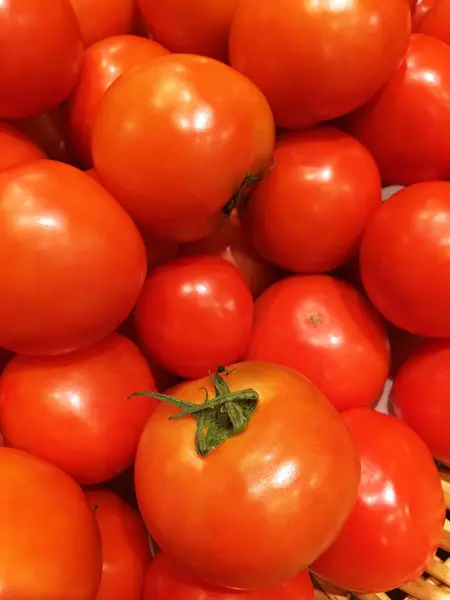 Pomidorowa Sterta Pomidorów Stos Pomidorów — Zdjęcie stockowe