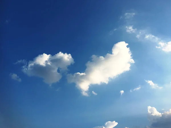 Blauer Himmel Hintergrund Keine Wolke Weicher Fokus — Stockfoto