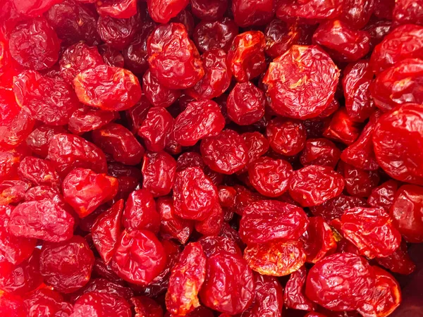 Tomates Cherry Secos Conservados Con Azúcar —  Fotos de Stock