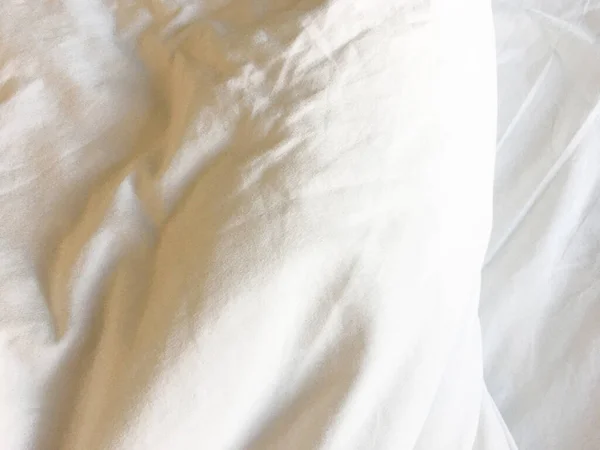 Crinkle Blanket Bed Hotel Sunlight Blanket — Stock Photo, Image